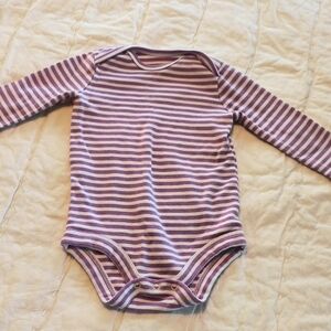 Primary Organic Cotton Long Sleeve Onesie (6-9 Months)